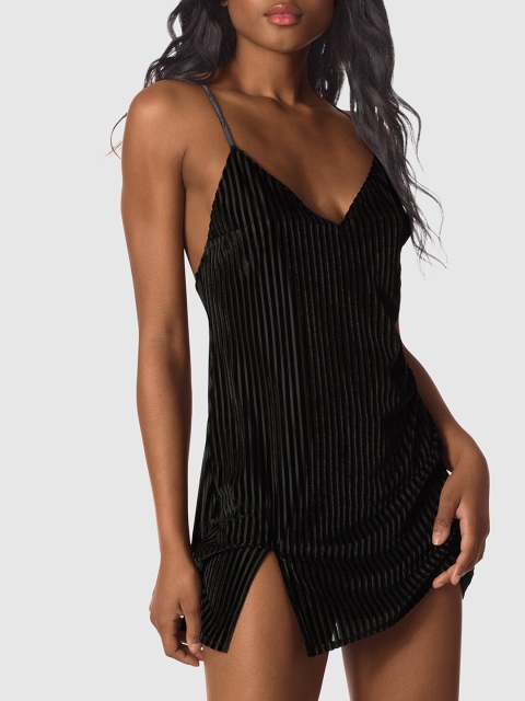 

La Senza Black Striped Baby Doll