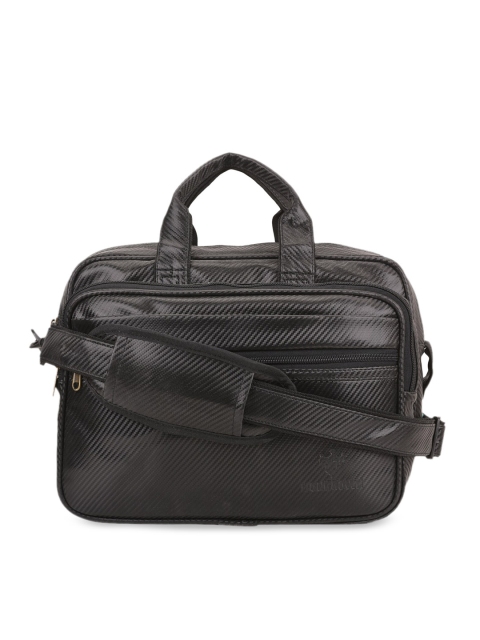 

Lioncrown Unisex Black Solid Messenger Bag