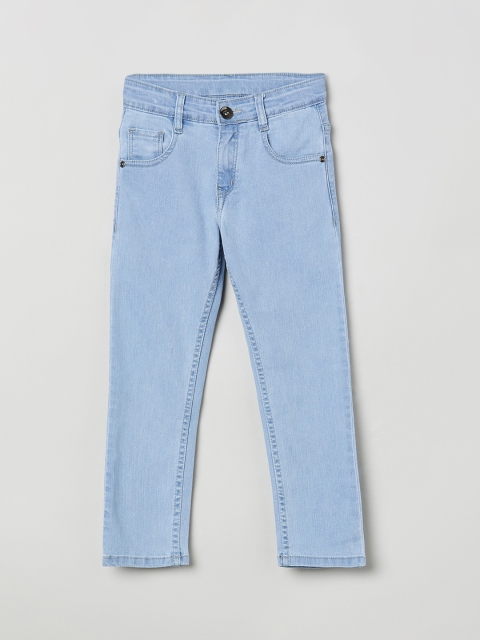 

max Boys Blue Slim Fit Mid-Rise Clean Look Jeans