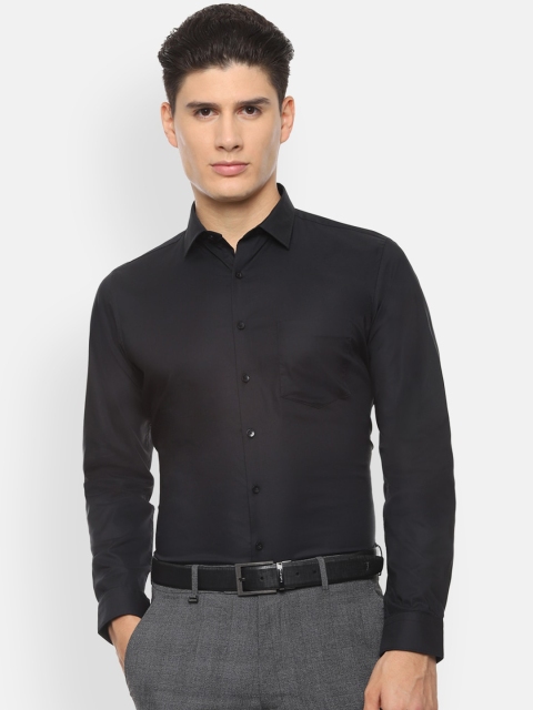 

Van Heusen Men Black Slim Fit Solid Formal Shirt