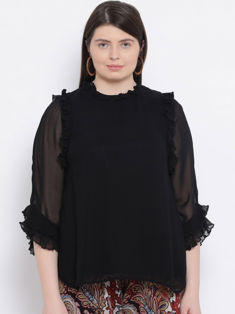 

Oxolloxo Women Black Solid Top