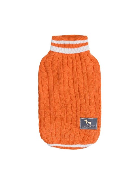 

Heads Up For Tails Orange Winter Land Dog Sweater