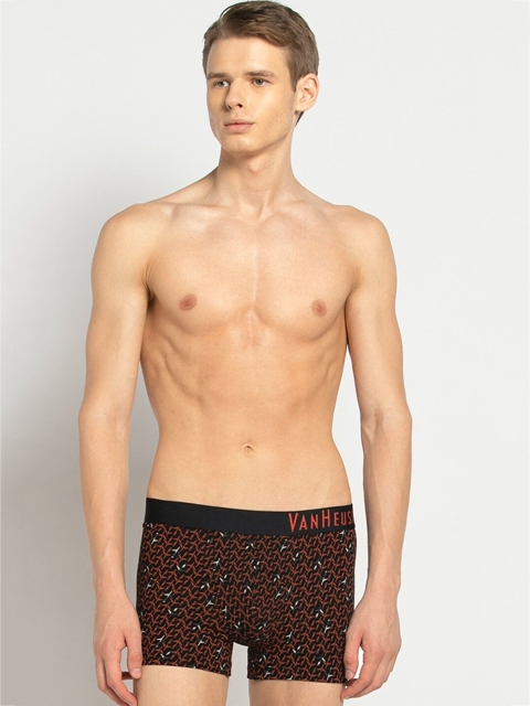 

Van Heusen Men Black & Red Printed Trunks IHETR1CPT410047