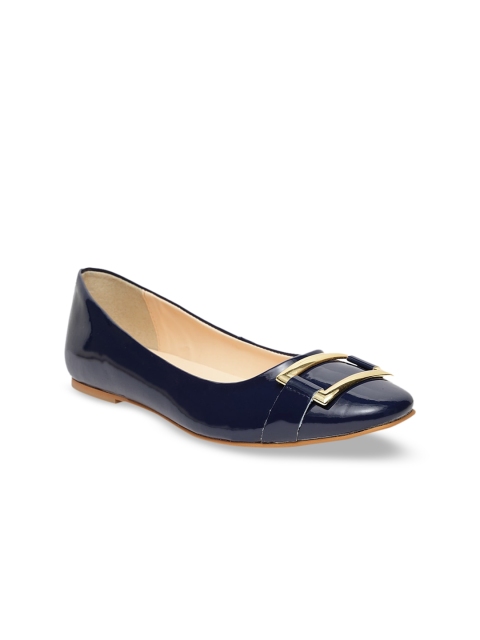 

Woomenia Women Navy Blue Solid Ballerinas