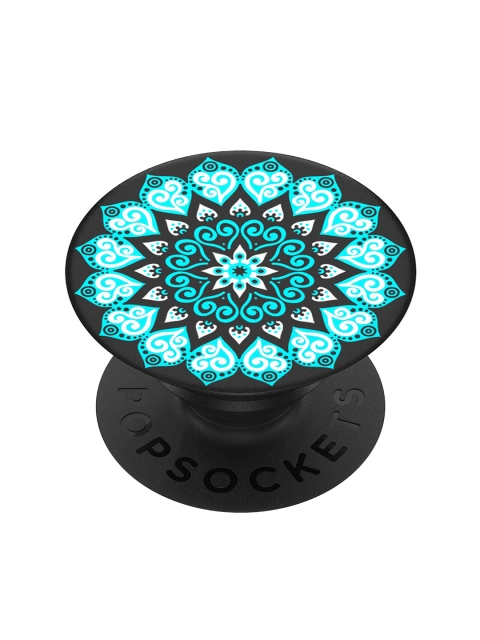 

PopSockets Black & Sea Green Peace Mandala Sky Swappable PopGrip