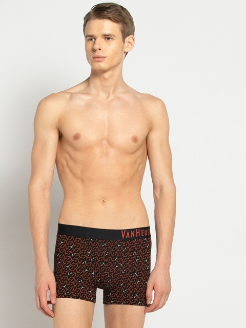 

Van Heusen Men Black & Red Printed Trunks IHETR1CPT410047