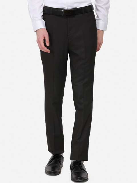 

Greenfibre Men Brown Skinny Fit Solid Formal Trousers