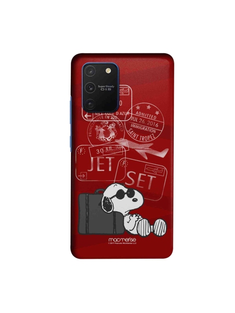 

macmerise Red & White Peanuts Jet Set Go Samsung Galaxy S10 Lite Back Case
