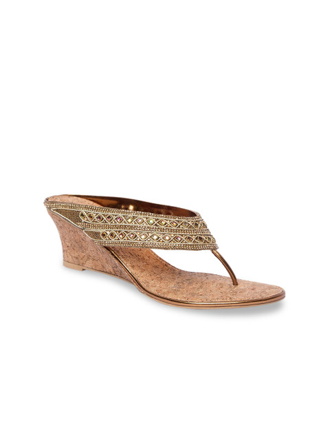 

Inc 5 Women Gold-Toned Embellished Heels