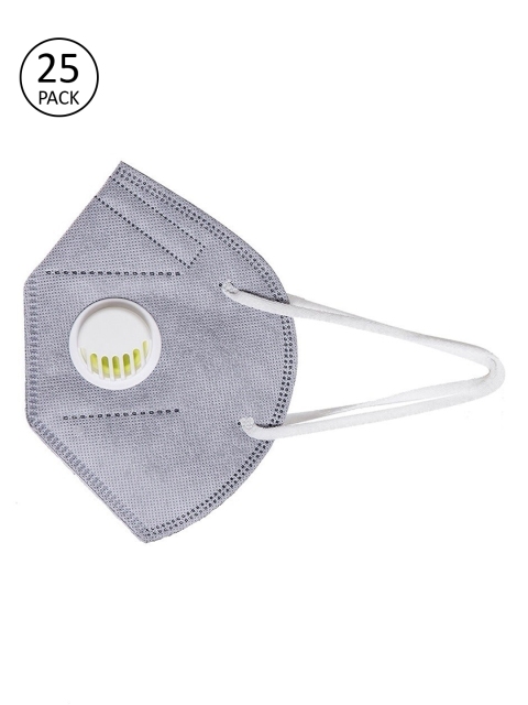 

OOMPH Unisex Grey 25 Pcs 5-Ply Anti-Pollution Reusable KN95 Masks