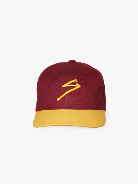 

SG Unisex Red & Yellow Embroidered Premium Cotton Baseball Cap