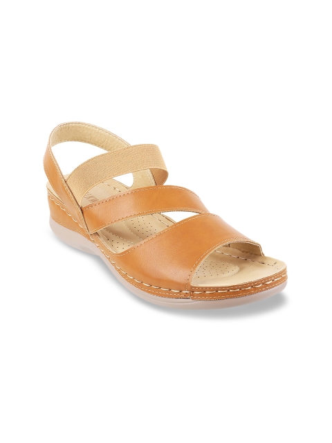 

WALKWAY by Metro Women Tan Brown Solid Heels