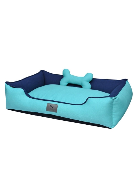 

Heads Up For Tails Turquoise Blue Colourblocked Lounger Dog Bed