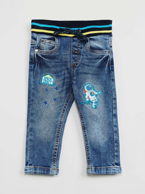 

max Boys Blue Slim Fit Mid-Rise Clean Look Stretchable Jeans