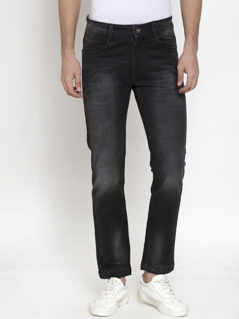 

Rodamo Men Black Slim Fit Mid-Rise Clean Look Stretchable Jeans