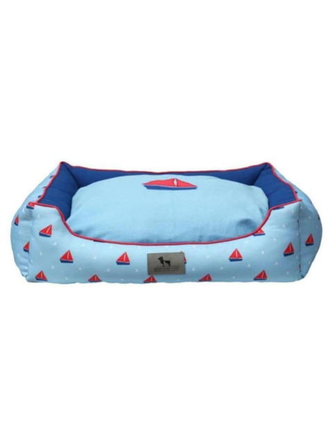 

Heads Up For Tails Blue Printed HUFT Captain Woof Lounger Dog Bed
