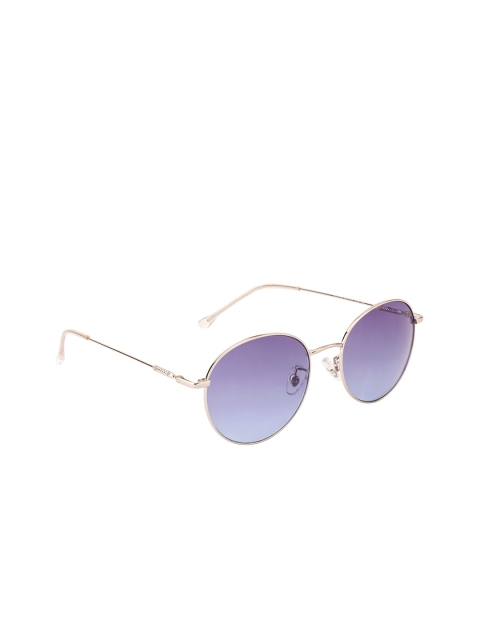 Ted Smith Unisex Round Sunglasses TS-9067S, Blue