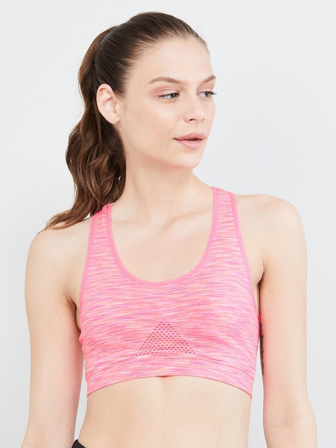 

max Pink Solid Non-Wired Non Padded Sports Bra SU20SPORTS02