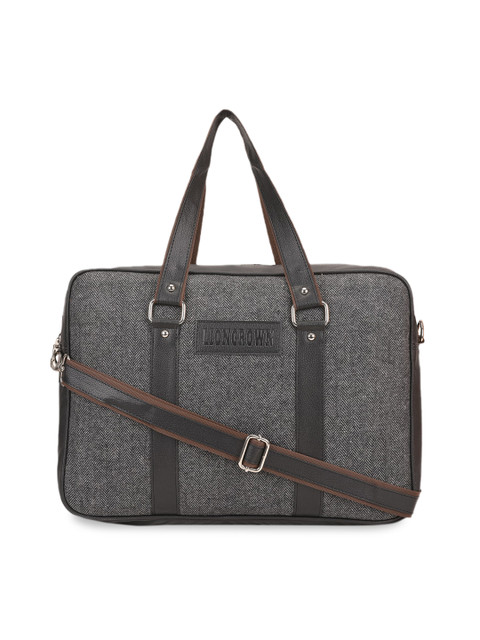 

Lioncrown Unisex Grey Solid Laptop Bag
