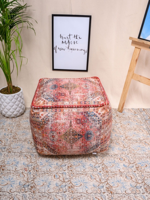 

Tistabene Multicolored Digital Printed Floor Cushion, Multi