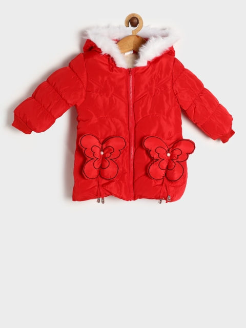 

PASSION PETALS Girls Red Printed Lightweight Puffer Jacket
