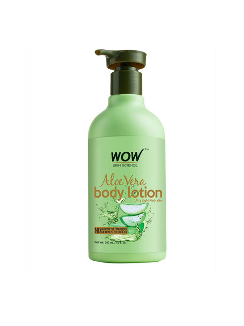 

WOW SKIN SCIENCE Aloe Vera Body Lotion - 300 ml, Green