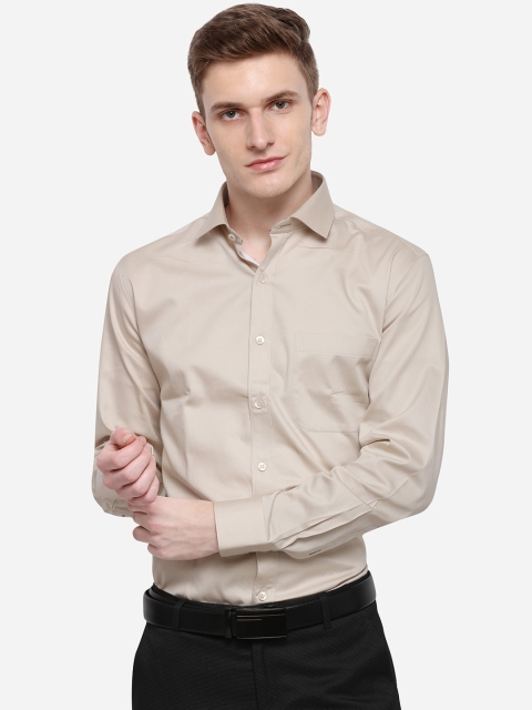 

METAL Men Grey Slim Fit Solid Formal Shirt