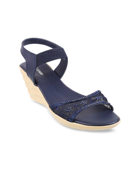 

WALKWAY Women Navy Blue Solid Heels