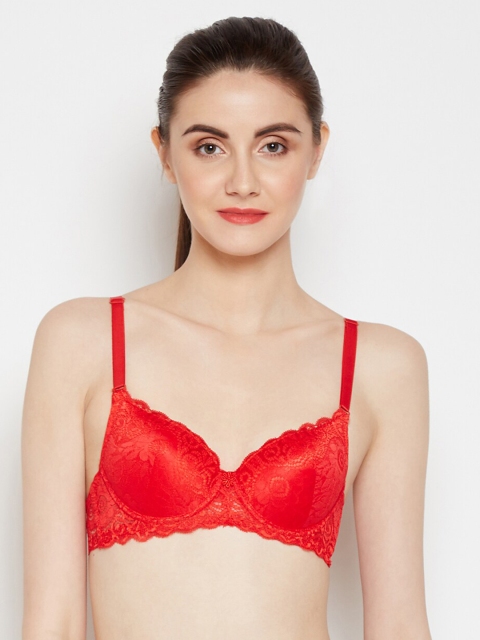 

Golden Girl Red Lace Underwired Heavily Padded Push-Up Bra 516_Redd_30A