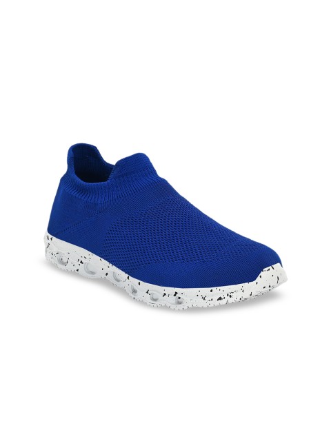 

Big Fox Men Blue Mesh Mid-Top Running Shoes