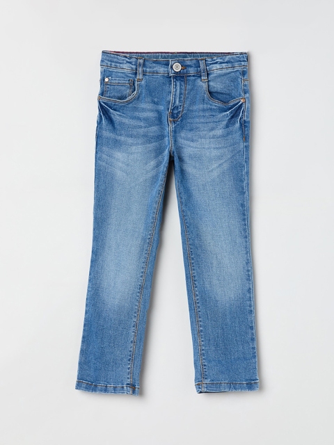 

max Boys Blue Slim Fit Mid-Rise Clean Look Jeans
