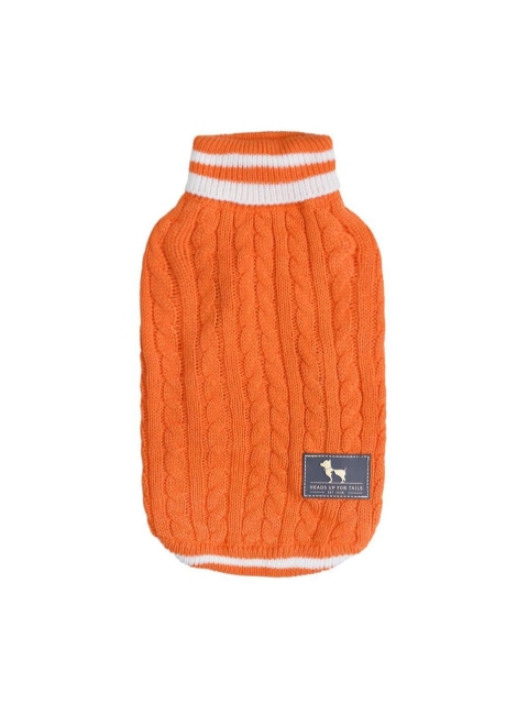 

Heads Up For Tails Orange HUFT Winter Land Dog Sweater