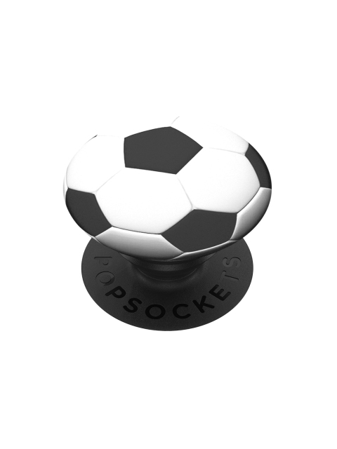 

PopSockets White & Black Soccer Ball Swappable PopGrip