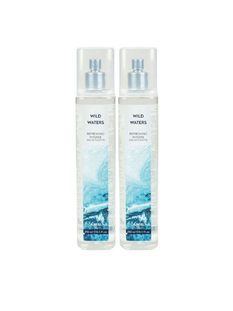 

Ajmal Unisex Set of 2 Wild Waters EDT - 250 ml, White