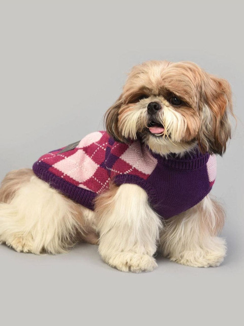 

Heads Up For Tails Purple Cosy Dog Sweater