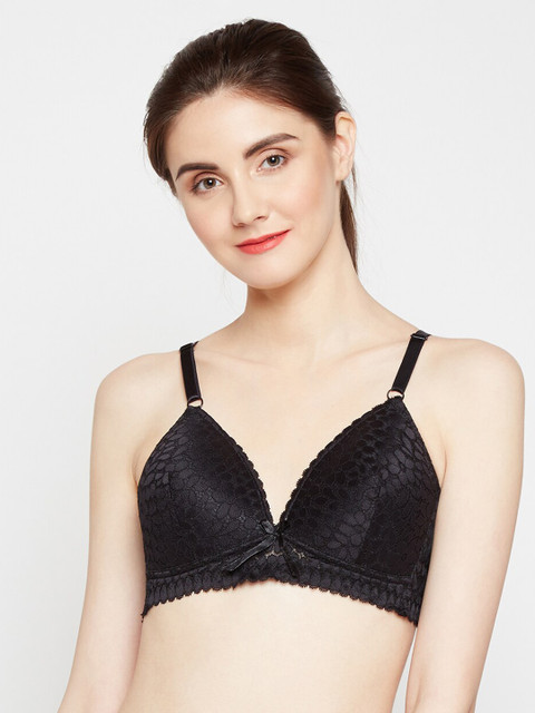 

Golden Girl Black Lace Non-Wired Lightly Padded Everyday Bra 398_Blackk_32B