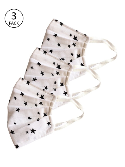 

Bellofox Women Pack Of 3 3-Ply Reusable Outdoor Mask, White