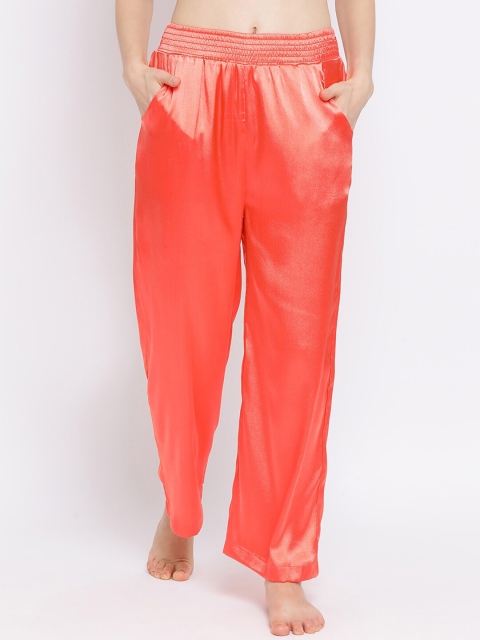 

Oxolloxo Women Orange Solid Lounge Pants