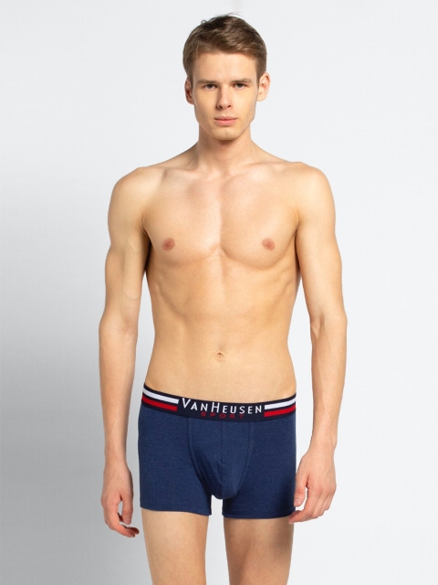 

Van Heusen Men Navy Blue Solid Trunks IHETR1VSNM70006