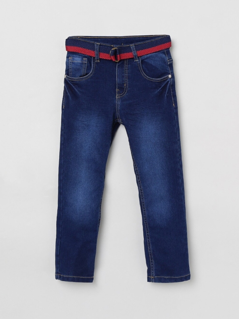 

max Boys Blue Slim Fit Mid-Rise Clean Look Stretchable Jeans