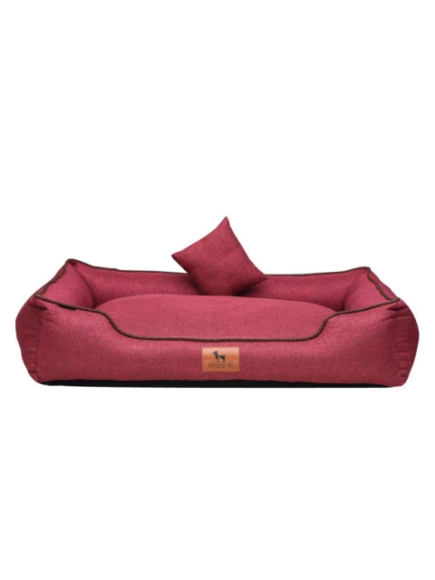 

Heads Up For Tails Maroon Nap Now Lounger Dog Bed