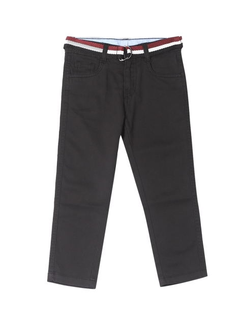 

Cherokee Boys Black Solid Regular Trousers