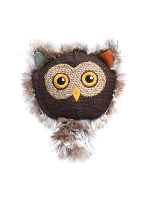 

Heads Up For Tails Brown HUFT Meow Monsters Owl Cat Toy