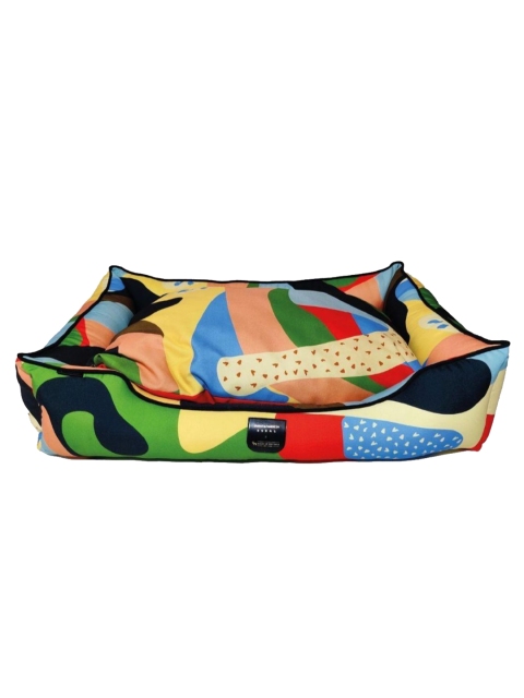 

Heads Up For Tails Shivan & Narresh Leger Leisure Series Lounger Dog Bed, Multi