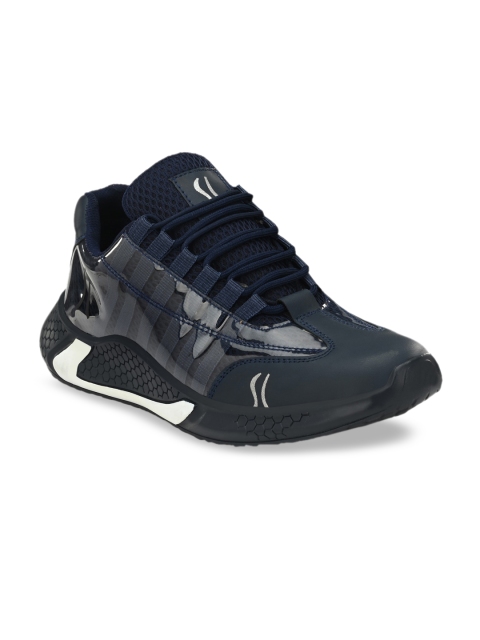 

Sir Corbett Men Navy Blue Mid-Top Sneakers