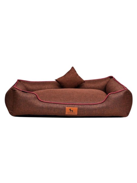 

Heads Up For Tails Brown Solid Nap Now Lounger Dog Bed
