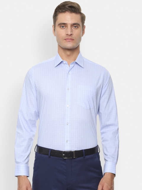

Van Heusen Men Blue Regular Fit Checked Formal Shirt
