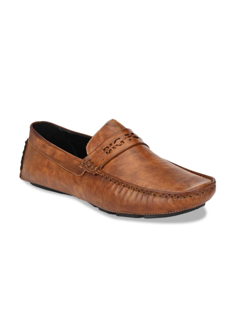 

Big Fox Men Tan Brown Solid Loafers