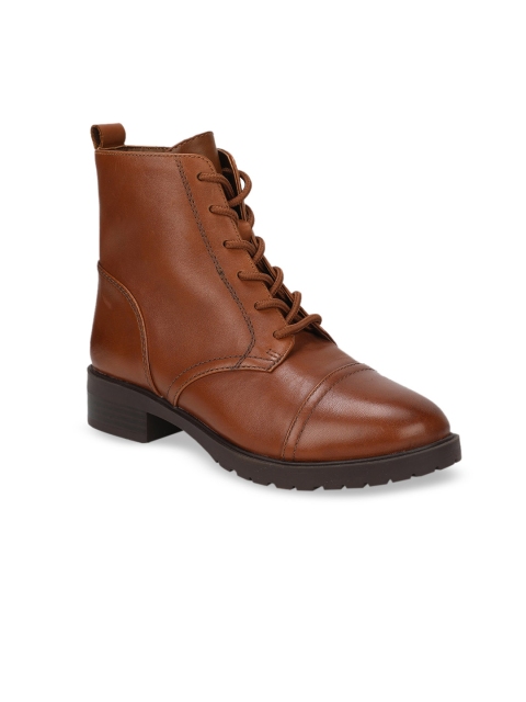 

ALDO Women Brown Solid Heeled Boots