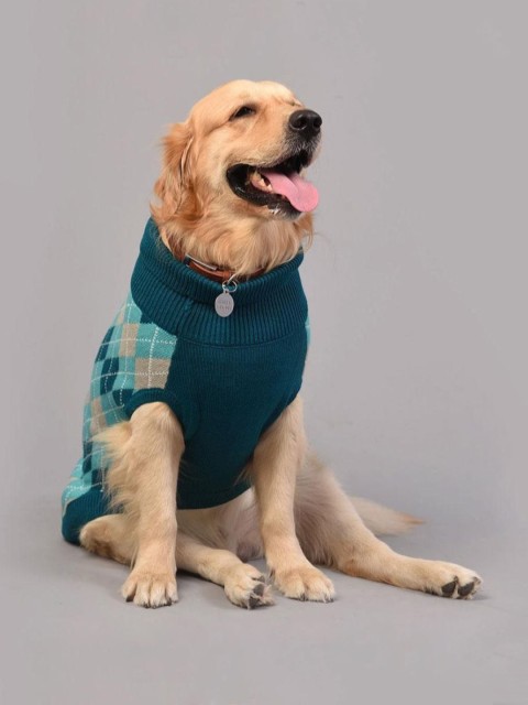 

Heads Up For Tails Blue & Grey HUFT Cosy Dog Sweater